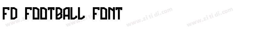 FD Football Font字体转换